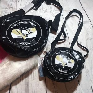 Pittsburgh Penguin Hockey Mommy & Me Puck Purses